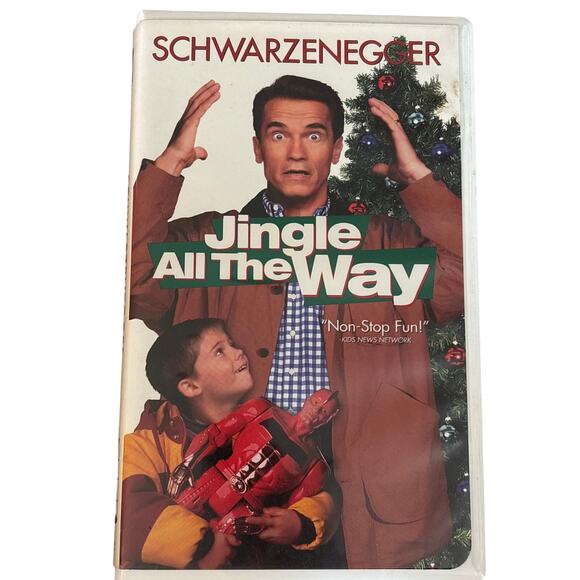 Jingle all the way movie 1997 VHS Arnold Schwarzenegger Christmas film Kidcore - Picture 1 of 3